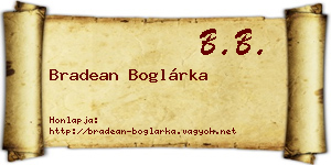 Bradean Boglárka névjegykártya