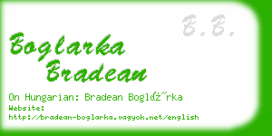 boglarka bradean business card